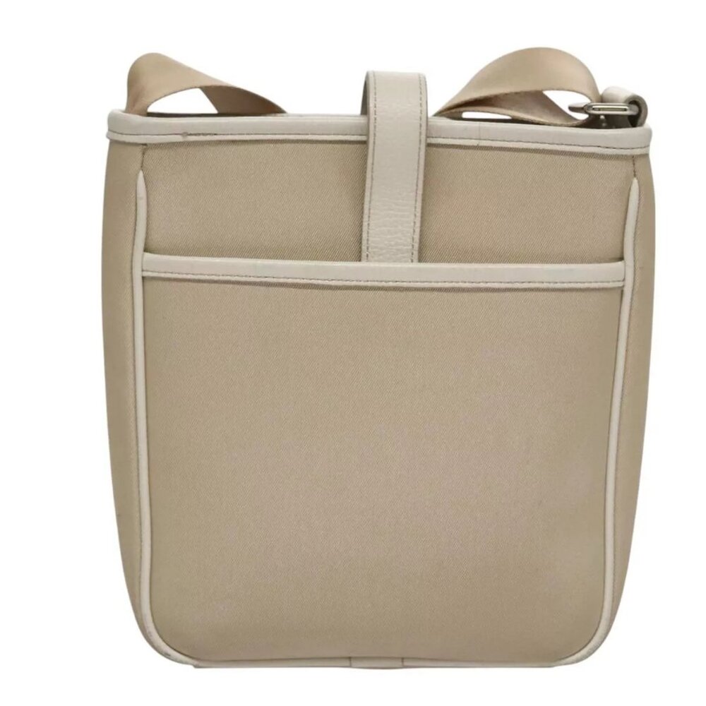 BURBERRY Nova Check Shoulder Bag Canvas Beige Auth - Picture 3 of 16